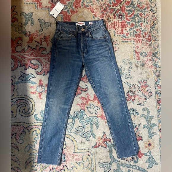 NWT RE/DONE Originals High Rise Rigid Crop size 24 medium wash - Picture 4 of 7